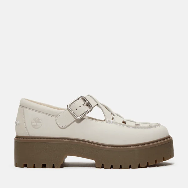 Calçado de plataforma com fivela Stone Street para mulher Calçado de plataforma com fivela Stone Street para mulher