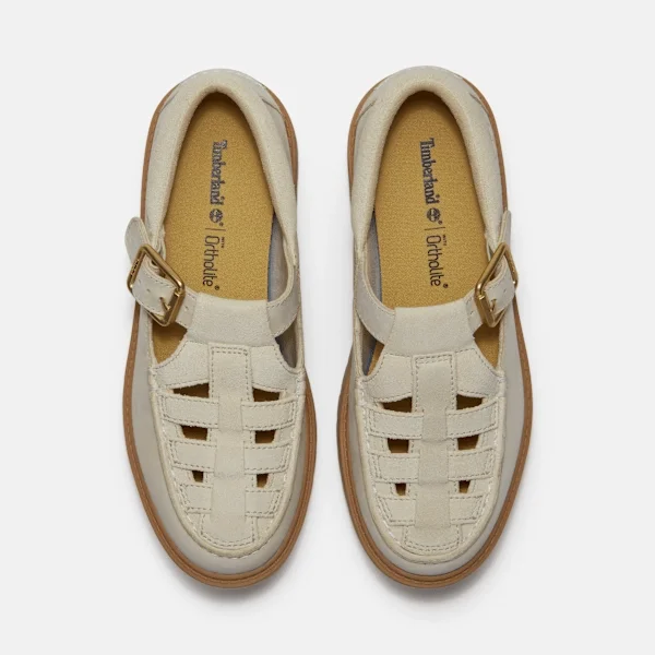 Calçado de plataforma com fivela Stone Street para mulher Calçado de plataforma com fivela Stone Street para mulher