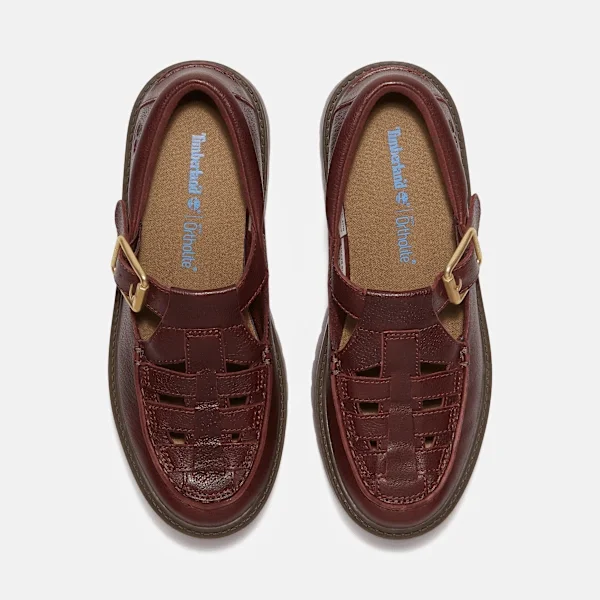 Calçado de plataforma com fivela Stone Street para mulher Calçado de plataforma com fivela Stone Street para mulher