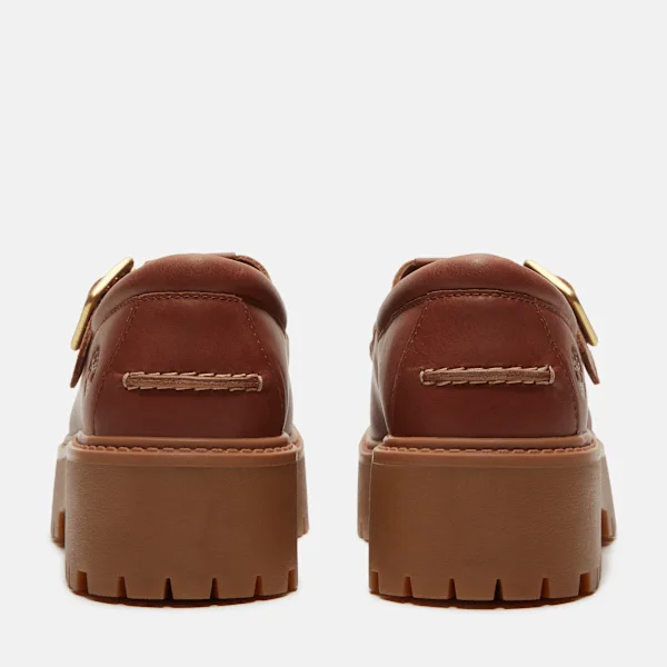 Calçado de plataforma com fivela Stone Street para mulher Calçado de plataforma com fivela Stone Street para mulher