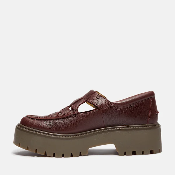 Calçado de plataforma com fivela Stone Street para mulher Calçado de plataforma com fivela Stone Street para mulher