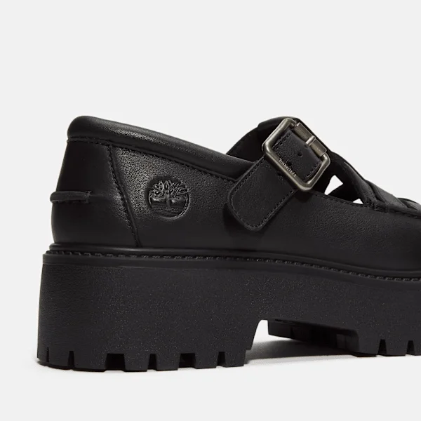 Calçado de plataforma com fivela Stone Street para mulher Calçado de plataforma com fivela Stone Street para mulher