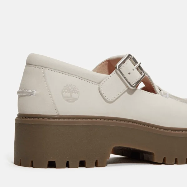 Calçado de plataforma com fivela Stone Street para mulher Calçado de plataforma com fivela Stone Street para mulher