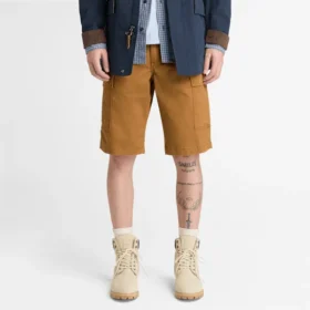Calções cargo de sarja Brookline para homem