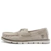 Camden Falls Suede Boat Branco