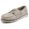 Camden Falls Suede Boat Branco