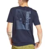 Camisa de manga curta com gola redonda Timberland com estampado, azul