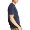Camisa de manga curta com gola redonda Timberland com estampado, azul