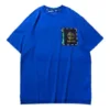 Camisa de manga curta Timberland SS20 com bolso com fecho e estampado, azul