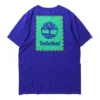 Camisa de manga curta Timberland SS20 com logótipo impresso, azul