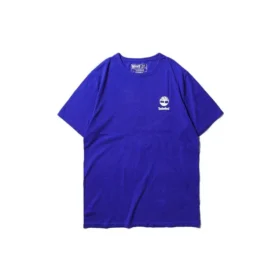 Camisa de manga curta Timberland SS20 com logótipo impresso, azul Camisa de manga curta Timberland SS20 com logótipo impresso, azul