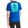 Camisa de manga curta Timberland SS20 com logótipo impresso, azul