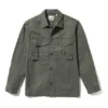 Camisas com bolsos duplos remendados “Olive Green”