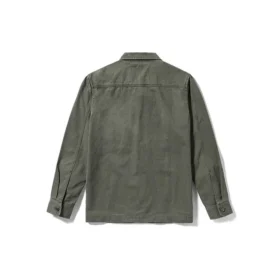 Camisas com bolsos duplos remendados “Olive Green”