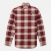 Camisas de flanela xadrez em espinha de peixe para homem