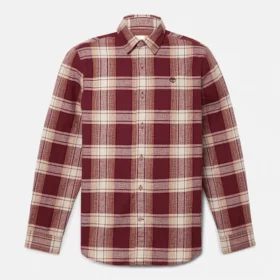 Camisas de flanela xadrez em espinha de peixe para homem