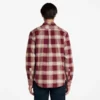 Camisas de flanela xadrez em espinha de peixe para homem