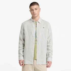 Camisas de linho Mill Brook de corte regular para homem