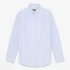 Camisas de manga comprida com riscas múltiplas para mulher Camisas de manga comprida com riscas múltiplas para mulher
