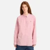 Camisas de manga comprida com riscas múltiplas para mulher Camisas de manga comprida com riscas múltiplas para mulher