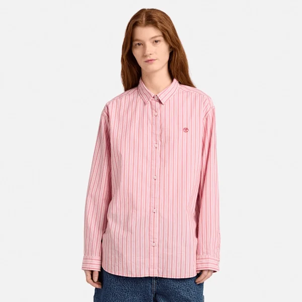 Camisas de manga comprida com riscas múltiplas para mulher Camisas de manga comprida com riscas múltiplas para mulher