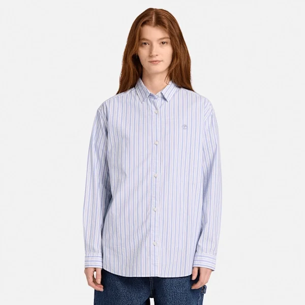 Camisas de manga comprida com riscas múltiplas para mulher Camisas de manga comprida com riscas múltiplas para mulher