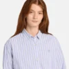 Camisas de manga comprida com riscas múltiplas para mulher Camisas de manga comprida com riscas múltiplas para mulher