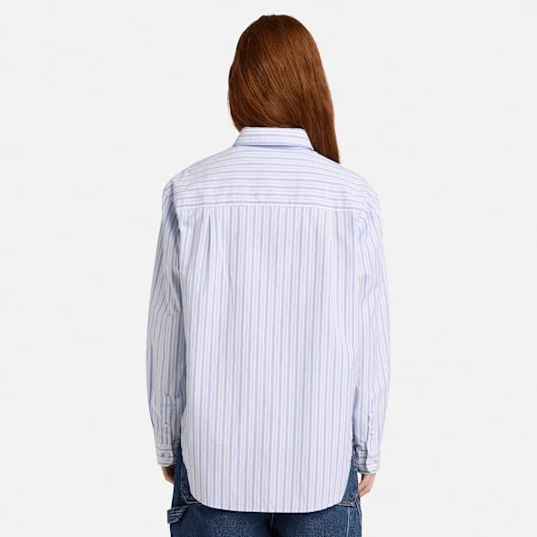 Camisas de manga comprida com riscas múltiplas para mulher Camisas de manga comprida com riscas múltiplas para mulher