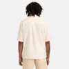 Camisas de resort de manga curta em seersucker para homem