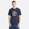 Camisas masculinas com logótipo de árvore e grafismo Lake House Camisas masculinas com logótipo de árvore e grafismo Lake House