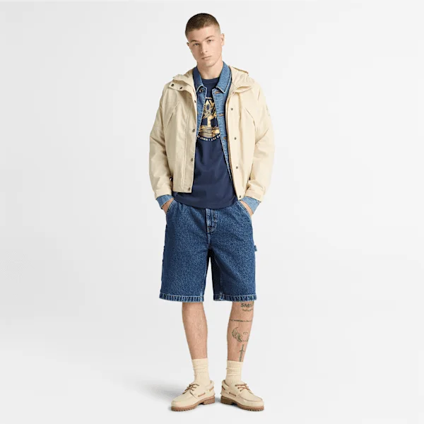 Camisas masculinas com logótipo de árvore e grafismo Lake House Camisas masculinas com logótipo de árvore e grafismo Lake House
