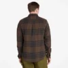 Camisas xadrez de flanela de peso médio para homem