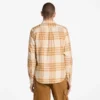 Camisas xadrez de flanela de peso médio para homem