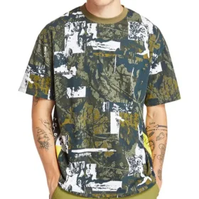 Camiseta Casual Calções de Manga Curta e Gola Redonda da Timberland Camiseta Casual Calções de Manga Curta e Gola Redonda da Timberland