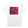 Camiseta de manga curta com gola redonda e estampado da Timberland, branca