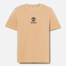 Camiseta de manga curta com logótipo sobreposto Camiseta de manga curta com logótipo sobreposto