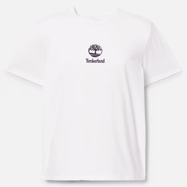 Camiseta de manga curta com logótipo sobreposto Camiseta de manga curta com logótipo sobreposto