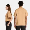 Camiseta de manga curta com logótipo sobreposto Camiseta de manga curta com logótipo sobreposto