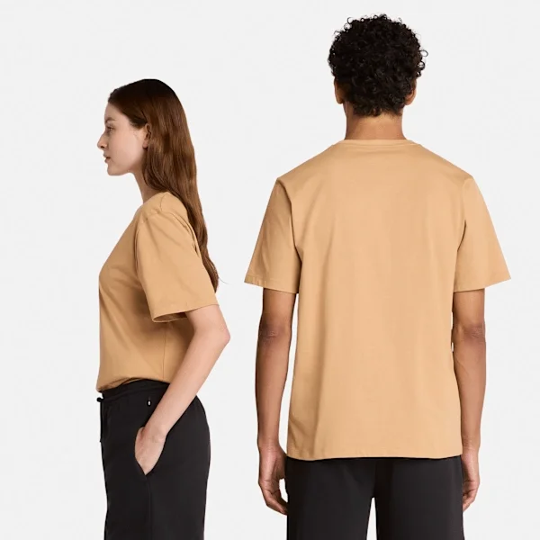 Camiseta de manga curta com logótipo sobreposto Camiseta de manga curta com logótipo sobreposto