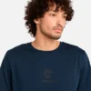 Camiseta de manga curta com logótipo sobreposto Camiseta de manga curta com logótipo sobreposto