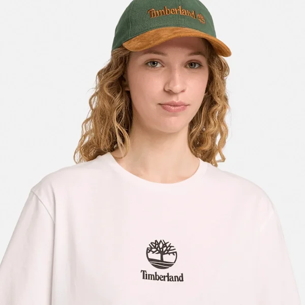 Camiseta de manga curta com logótipo sobreposto Camiseta de manga curta com logótipo sobreposto