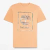 Camiseta masculina de manga curta com logótipo gráfico Camiseta masculina de manga curta com logótipo gráfico