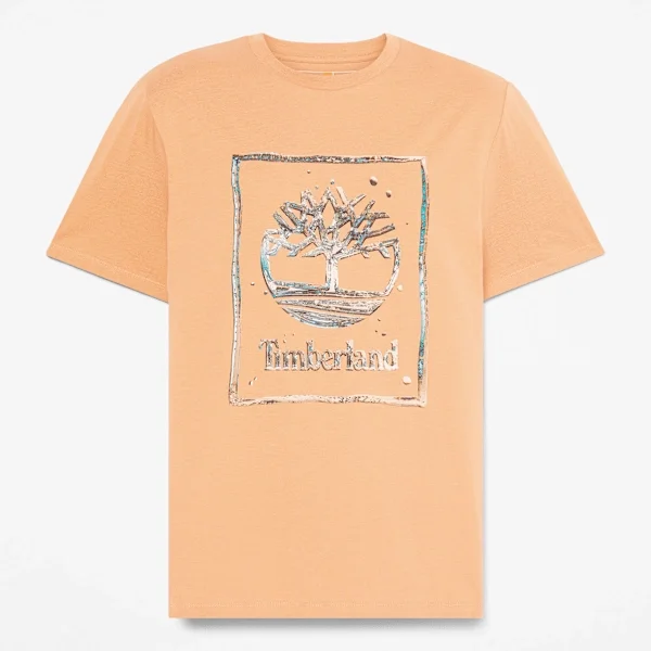 Camiseta masculina de manga curta com logótipo gráfico Camiseta masculina de manga curta com logótipo gráfico