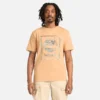 Camiseta masculina de manga curta com logótipo gráfico Camiseta masculina de manga curta com logótipo gráfico