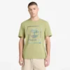 Camiseta masculina de manga curta com logótipo gráfico Camiseta masculina de manga curta com logótipo gráfico