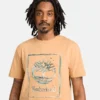 Camiseta masculina de manga curta com logótipo gráfico Camiseta masculina de manga curta com logótipo gráfico