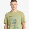Camiseta masculina de manga curta com logótipo gráfico Camiseta masculina de manga curta com logótipo gráfico