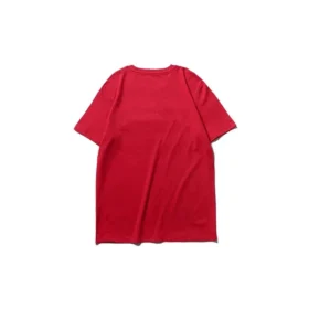 Camisola casual de manga curta com logótipo Timberland, vermelha