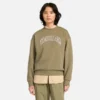 Camisola com gola redonda e logótipo sazonal Timberland® para mulher