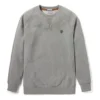 Camisola de gola redonda com logótipo bordado Timberland cinzenta